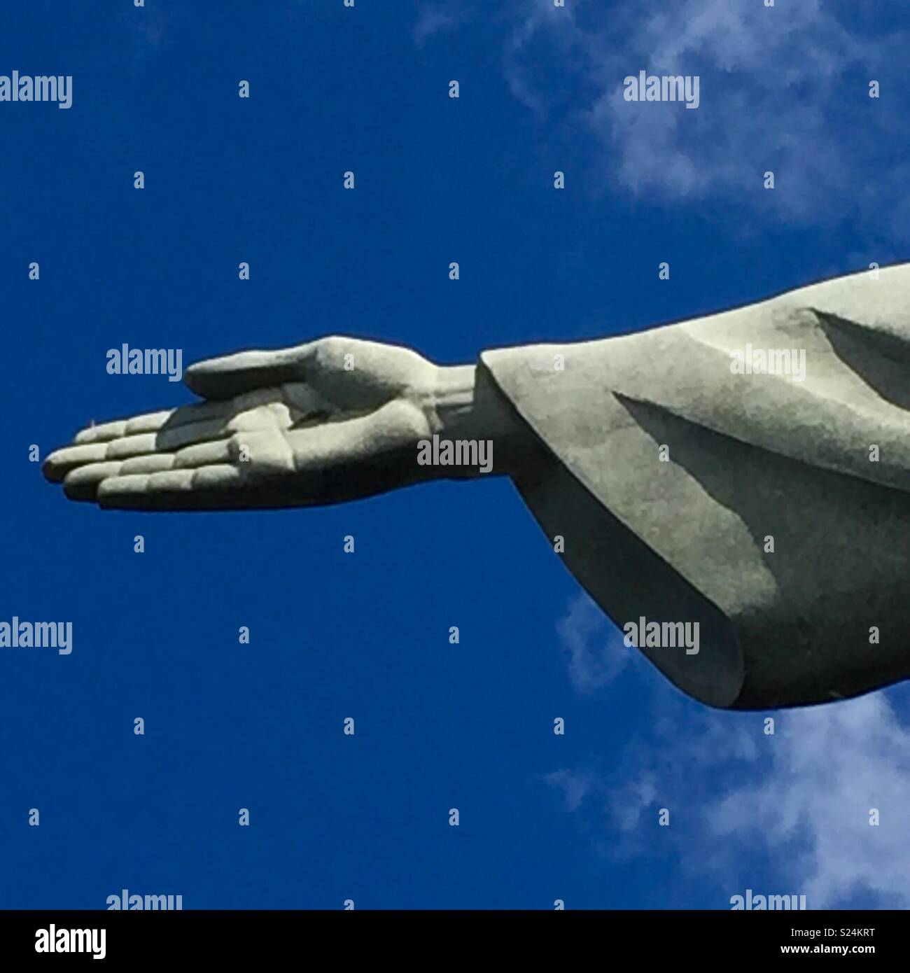 The statue of Christ the redeemer with open arms Stock Photo - Alamy