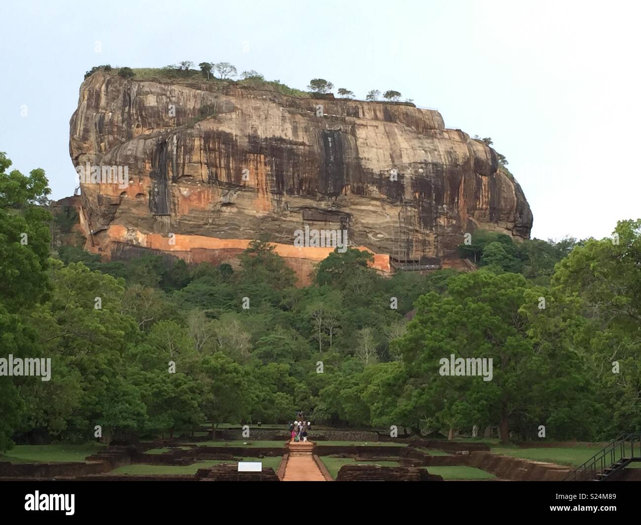Sigiriya Rock Sri Lanka Stock Photo