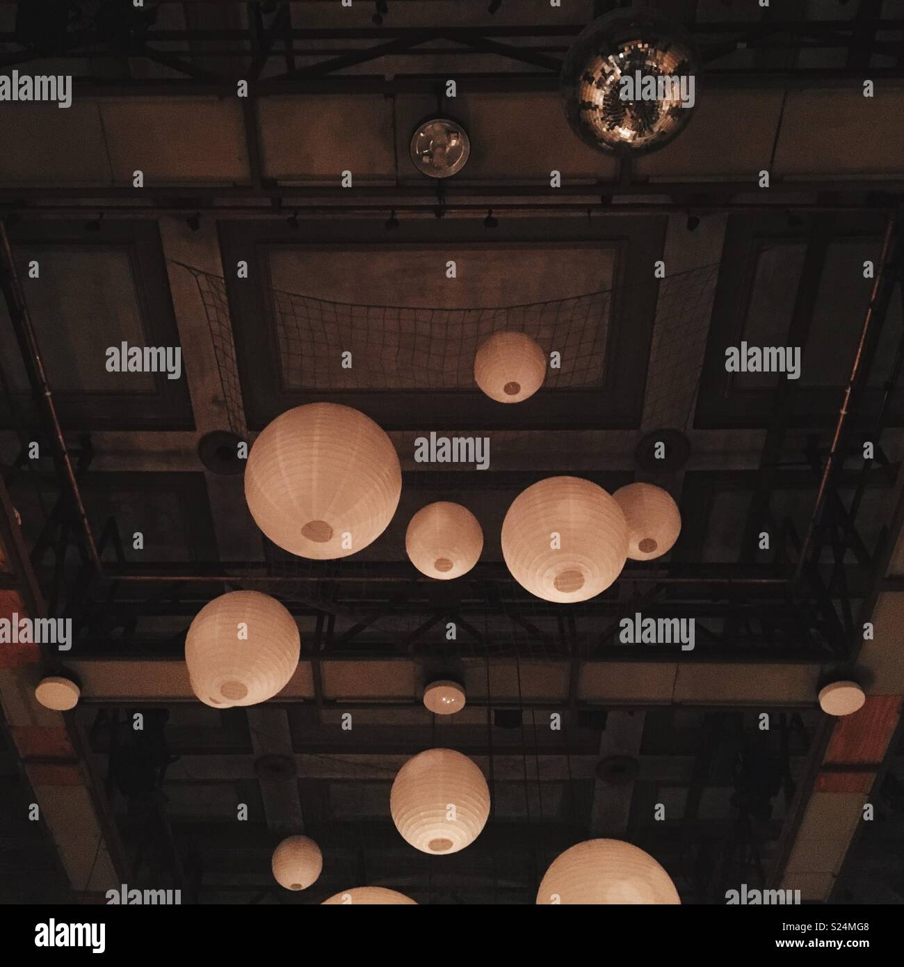 Ceiling Lamp Decoration With Disco Ball Stock Photo 311119880 Alamy