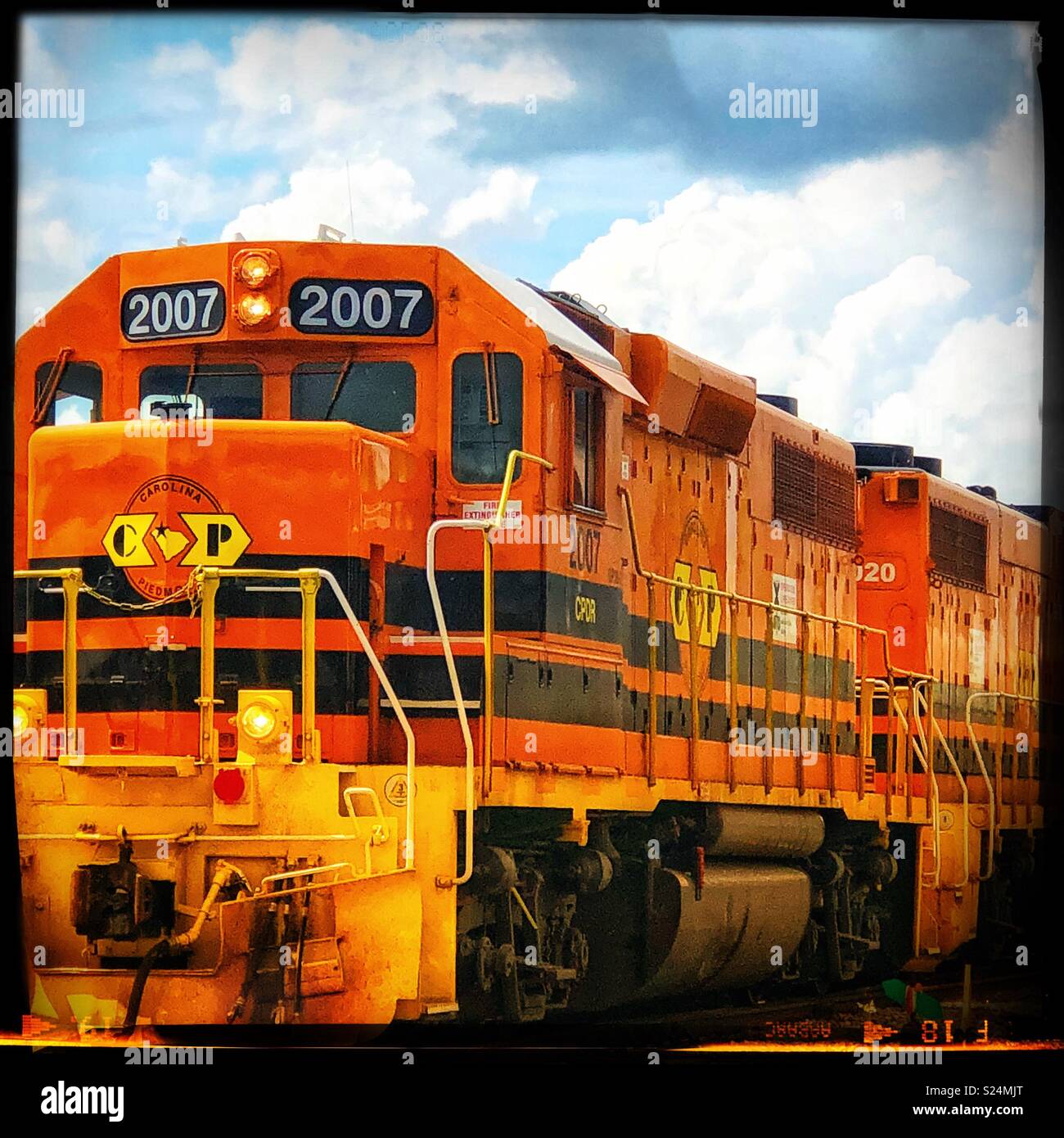 Orange train hi-res stock photography and images - Alamy