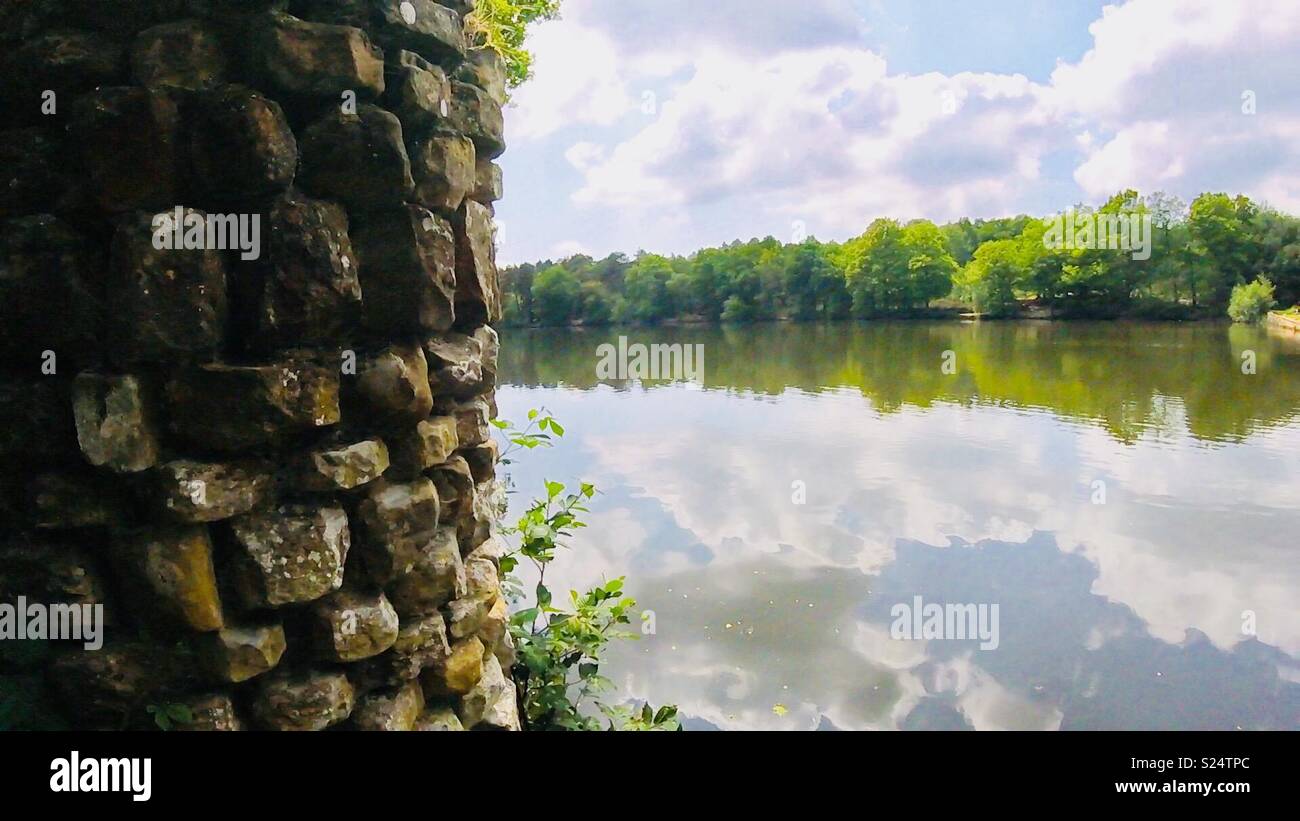 Old English Lake Stock Photo