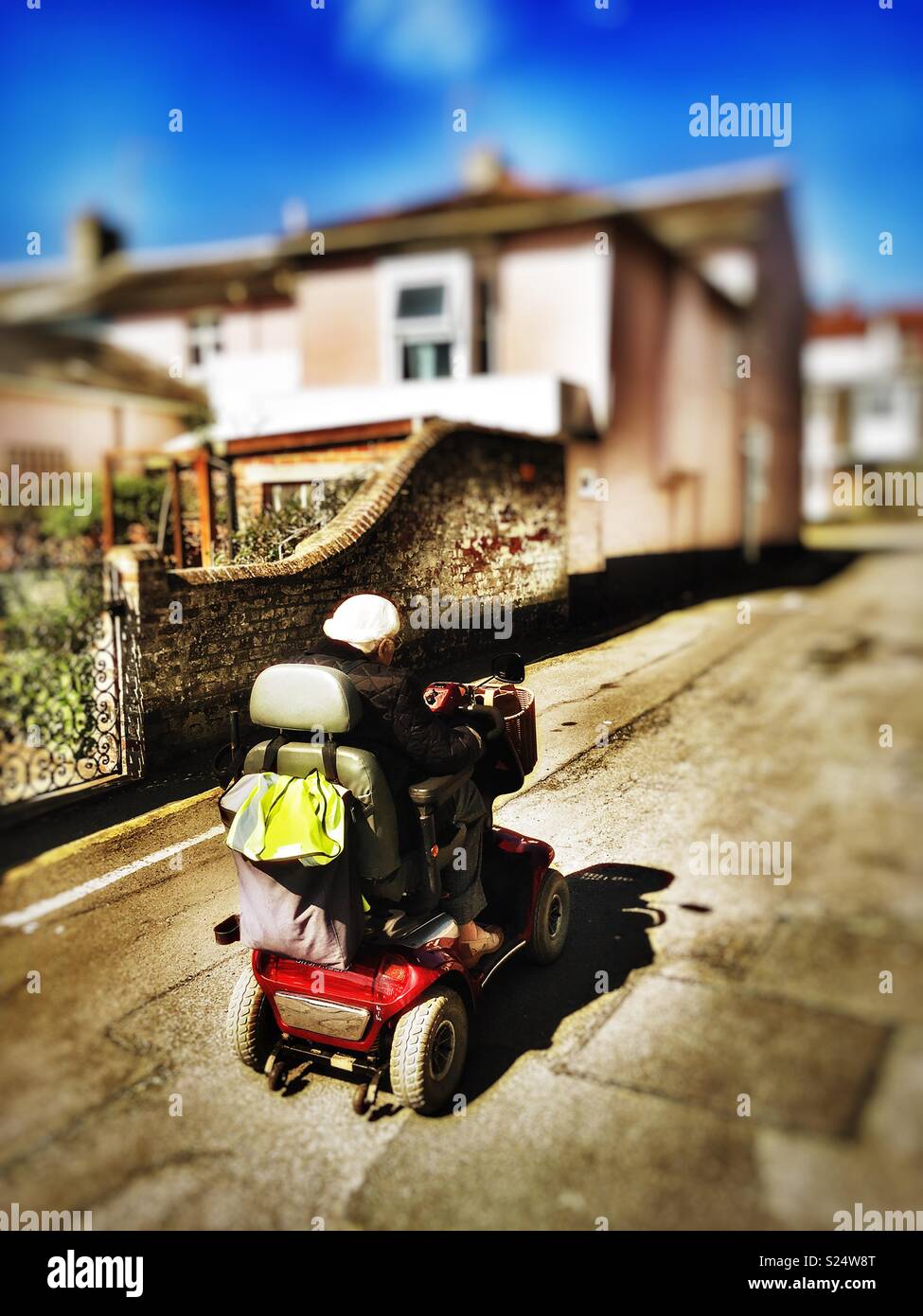 Mobility scooter - Smartphone Captured Stock Image