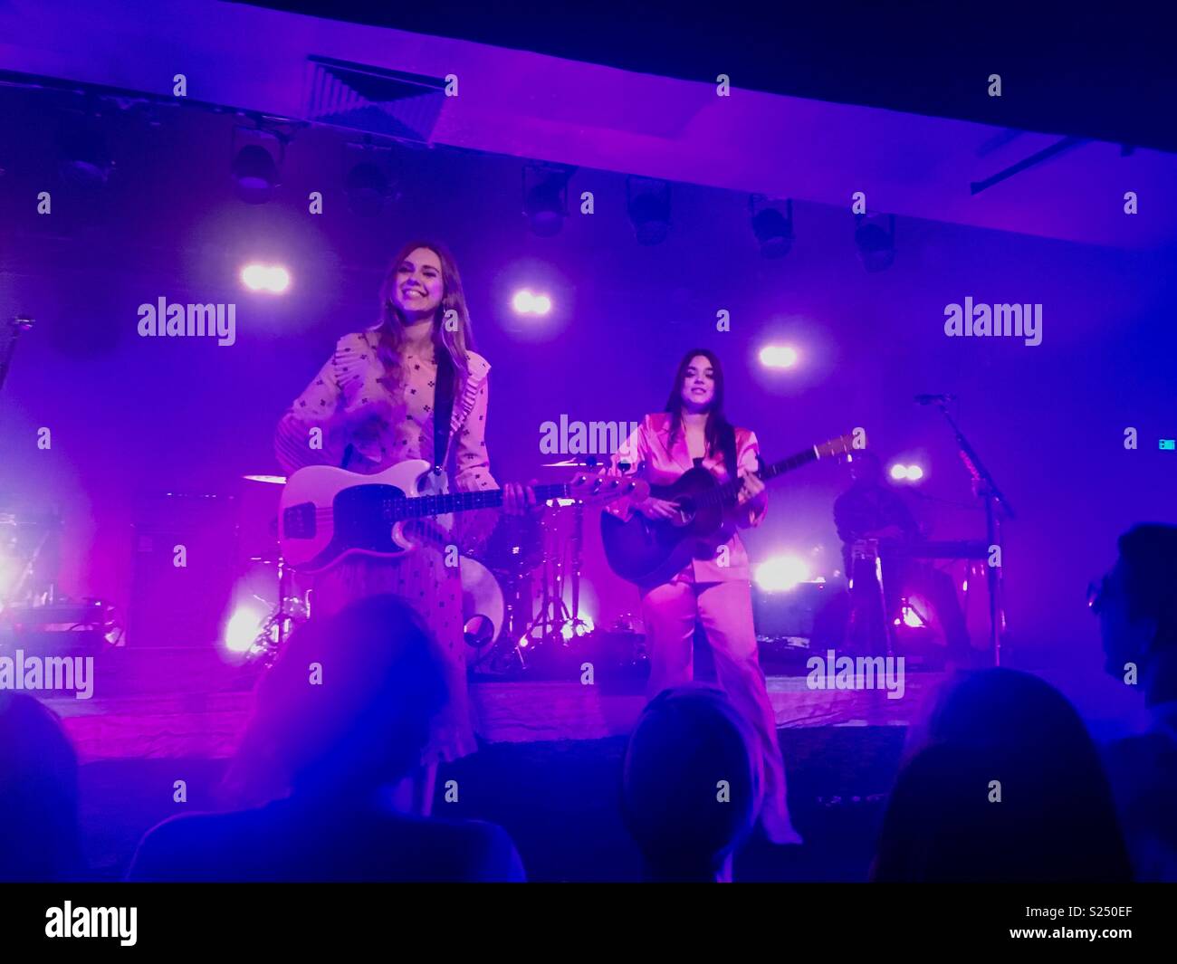 First Aid Kit performing during their Ruins Tour - Smartphone Captured Stock Image