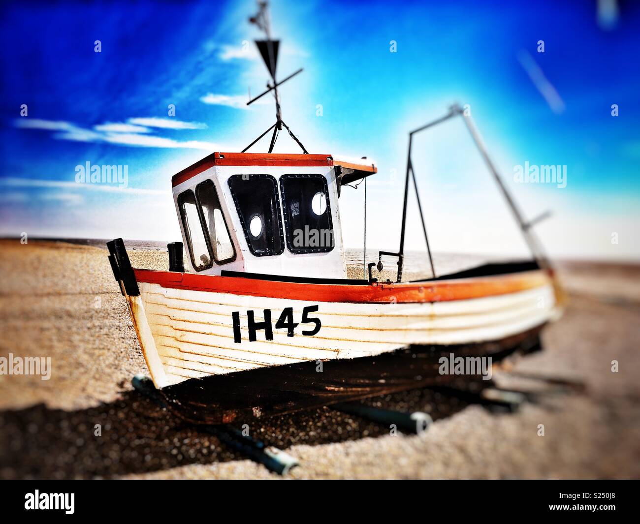 Fishing boat Aldeburgh Suffolk England - Smartphone Captured Stock Image
