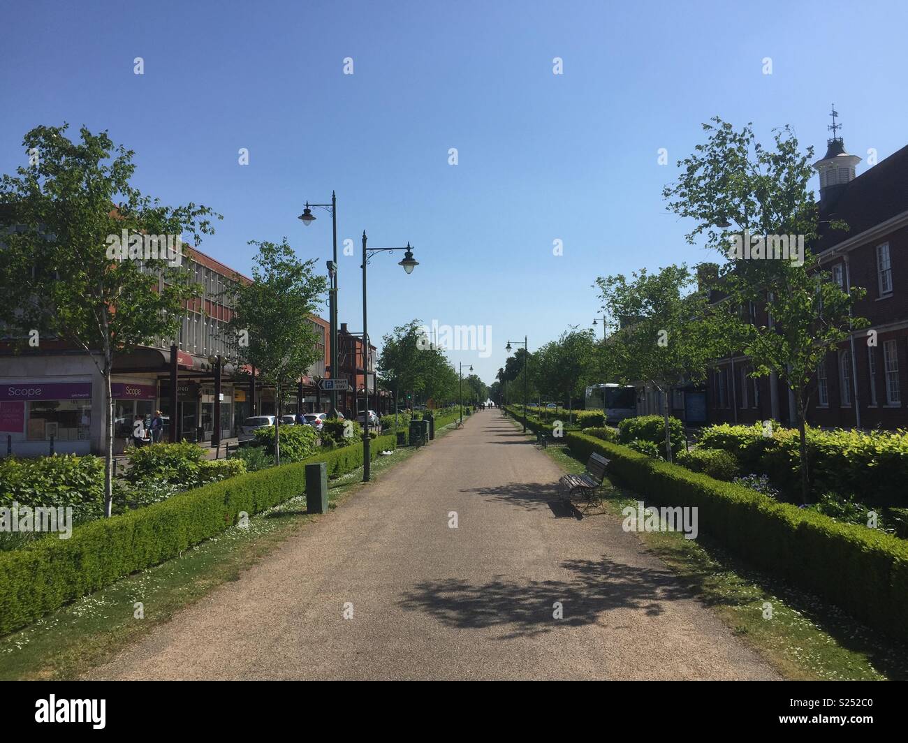 Broadway, in Letchworth Garden City, Hertfordshire Stock Photo Alamy