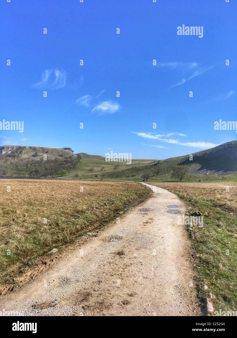 A dirt track in the Yorkshire Dales - Smartphone Captured Stock Image