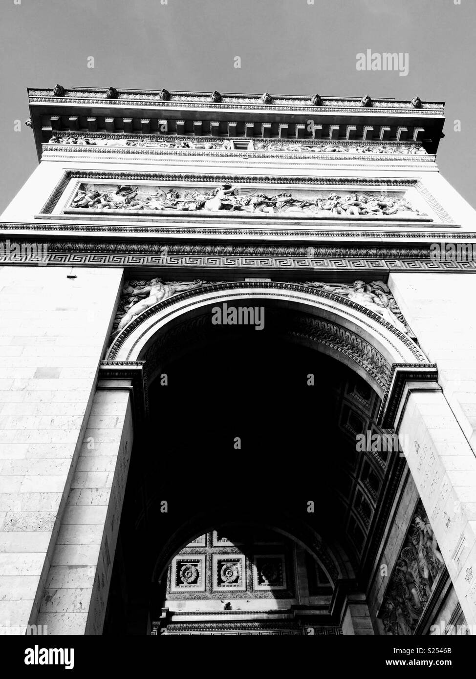 Arc de triomphe Black and White Stock Photos & Images - Alamy