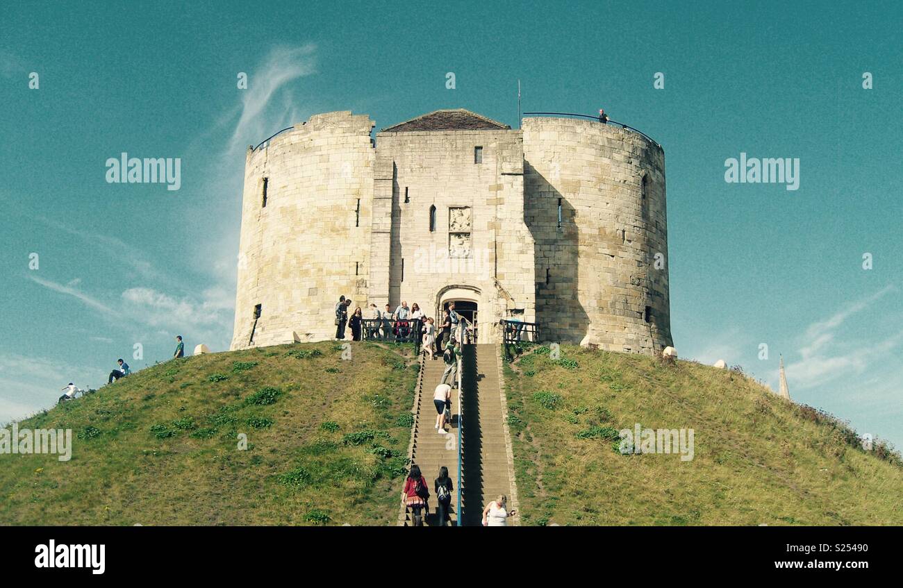 Castle on top of hill - Smartphone Captured Stock Image