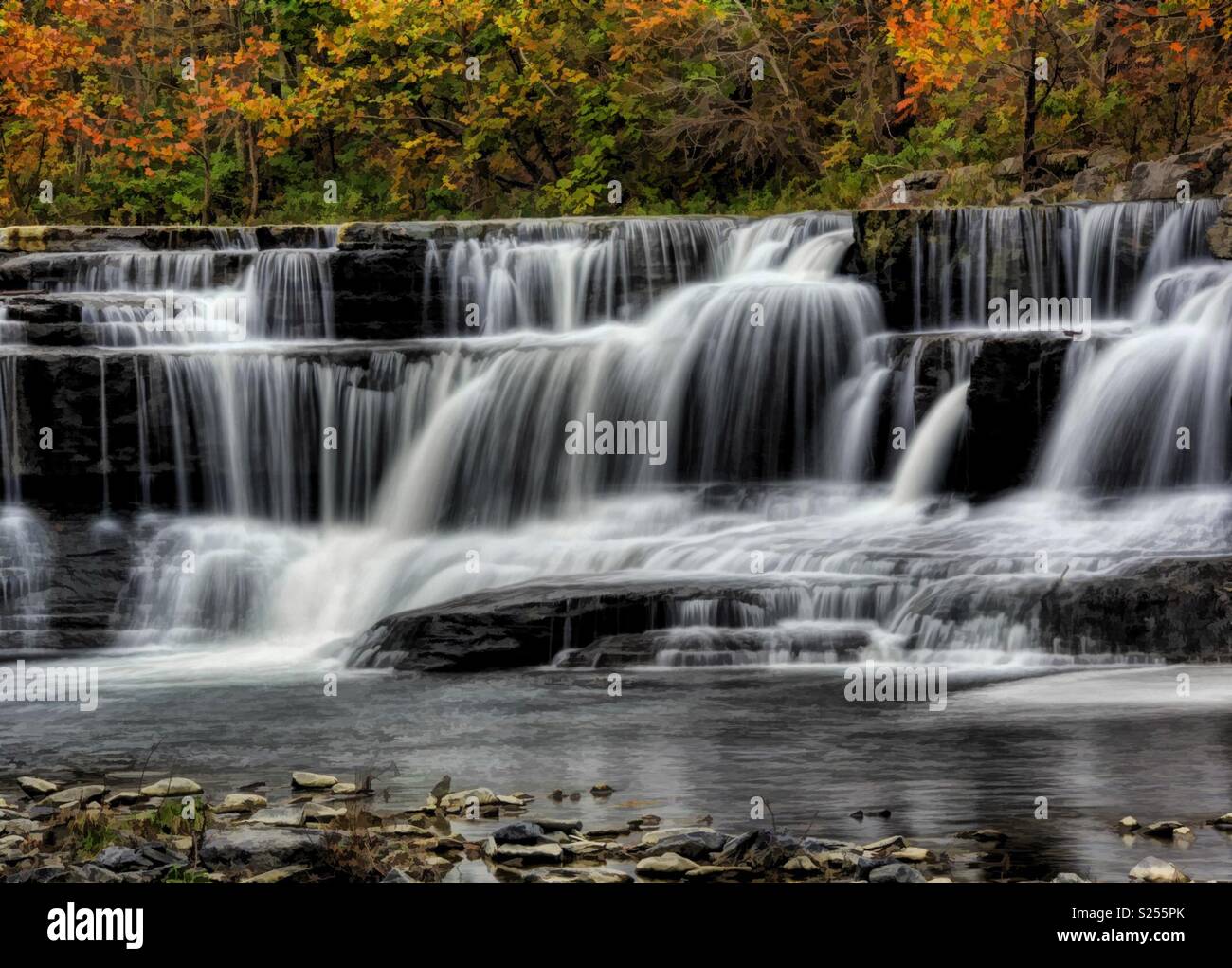 Lower Falls - Smartphone Captured Stock Image