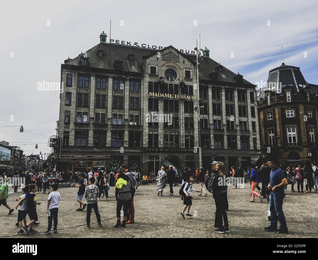 Madame Tussauds wax museum in Amsterdam - Smartphone Captured Stock Image