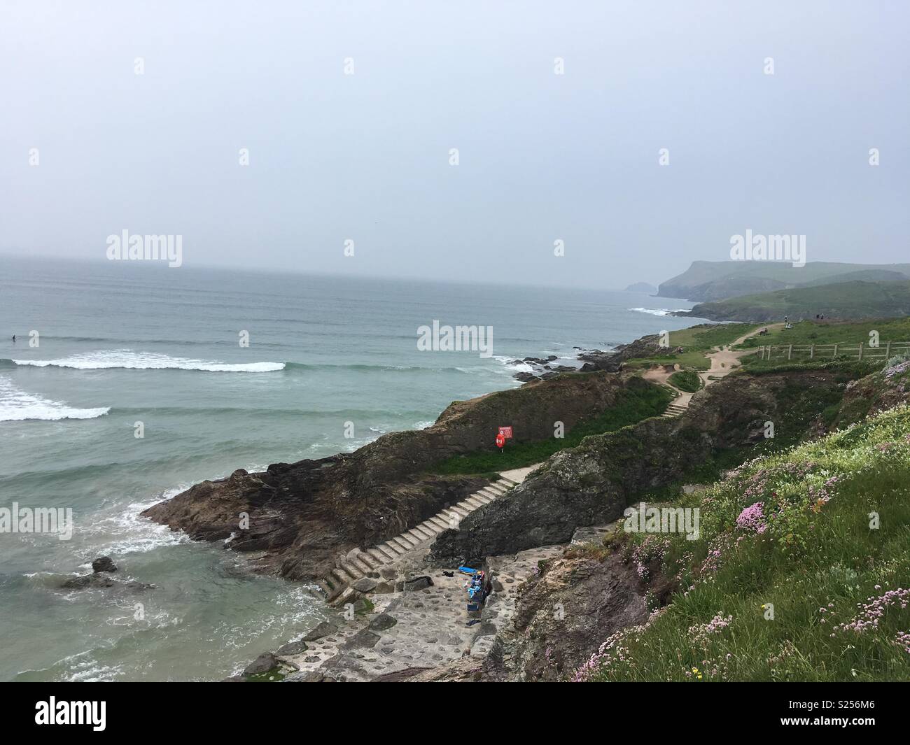 Coastal Path Cornwall Stock Photo Alamy