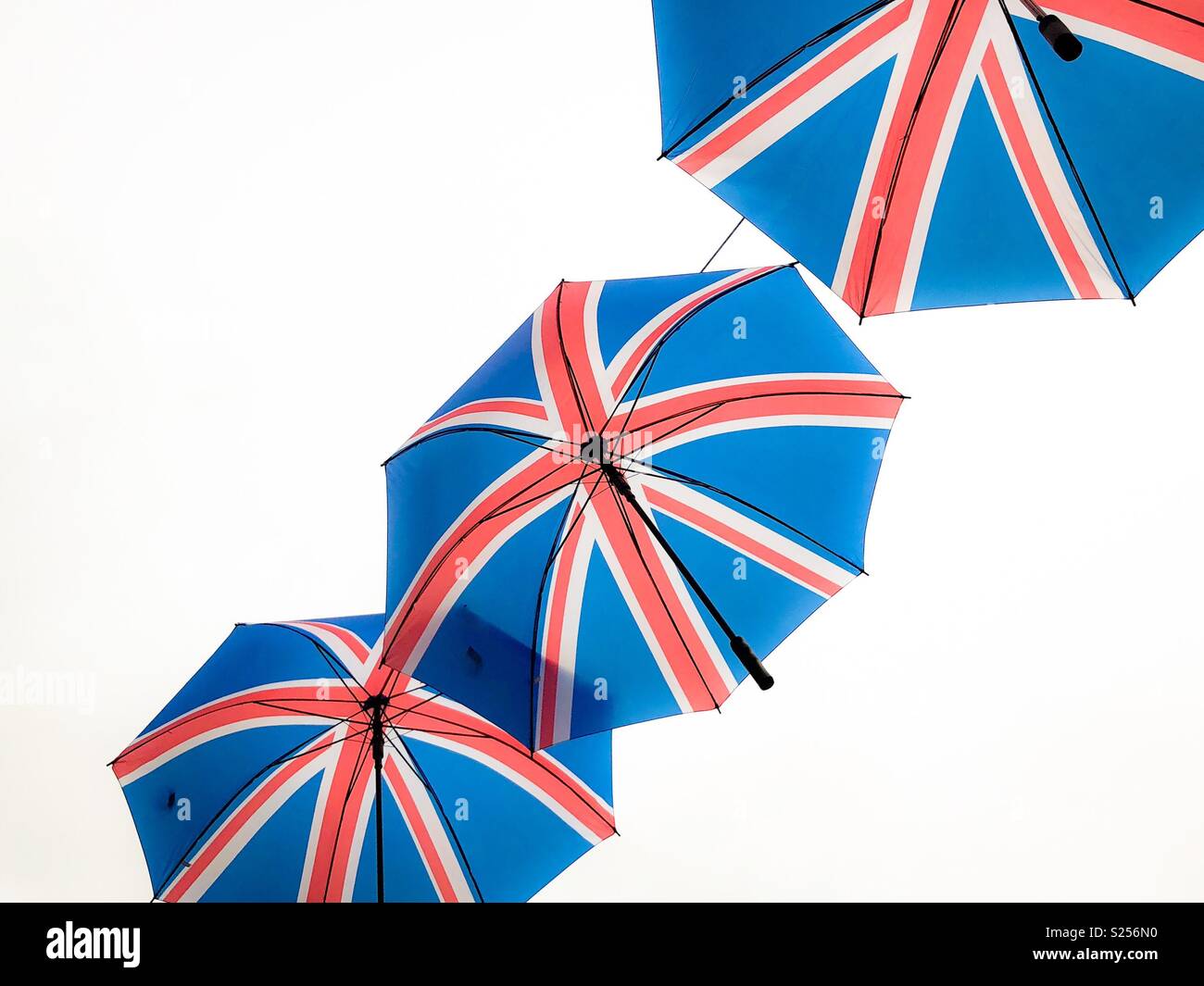 Union Jack Umbrellas Stock Photo Alamy