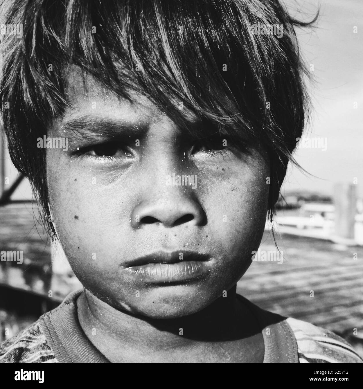 Seafarer kid portrait Stock Photo