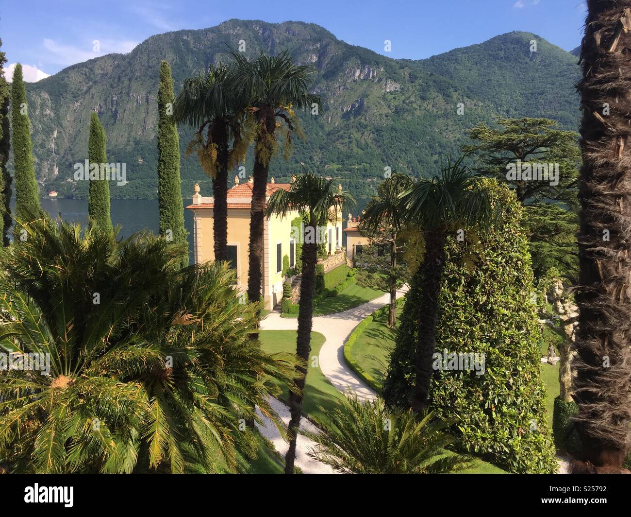Villa Balbianello on Lake Como. Used in James Bond ‘Casino Royale’ and Star Wars ‘Attack of the Clones’. Stock Photo