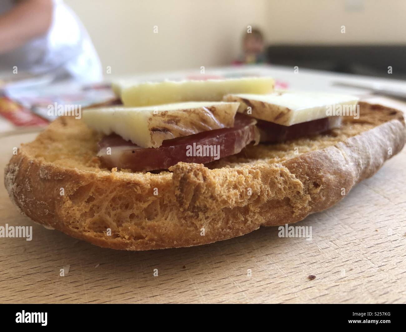 Mid-morning snack Amalfi style Stock Photo