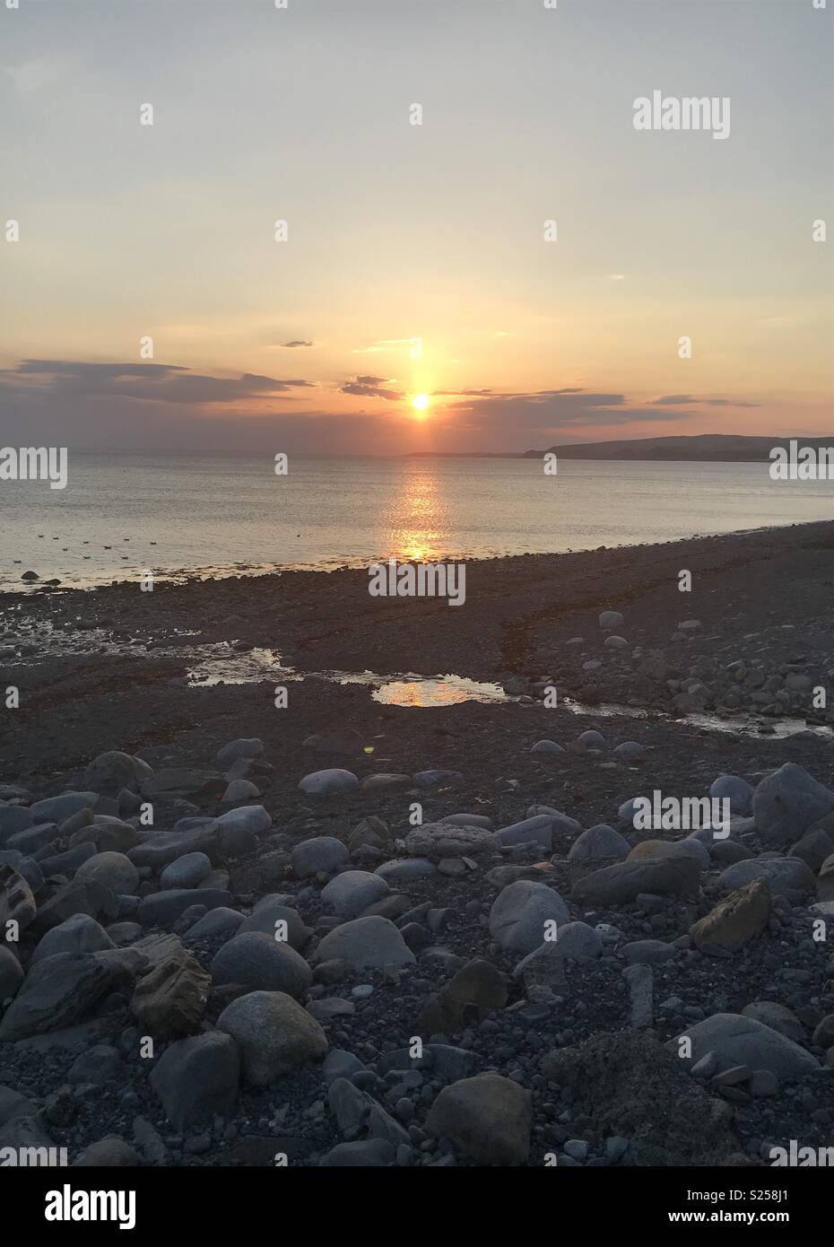Port William sunset Stock Photo Alamy
