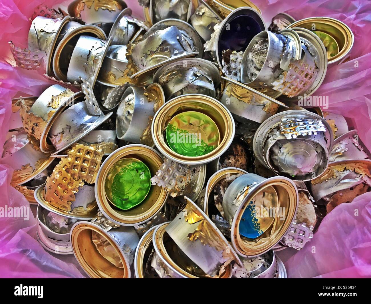 Recycled coffee capsule Stock Photo Alamy