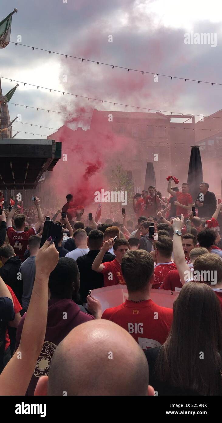 Liverpool Fans Stock Photo