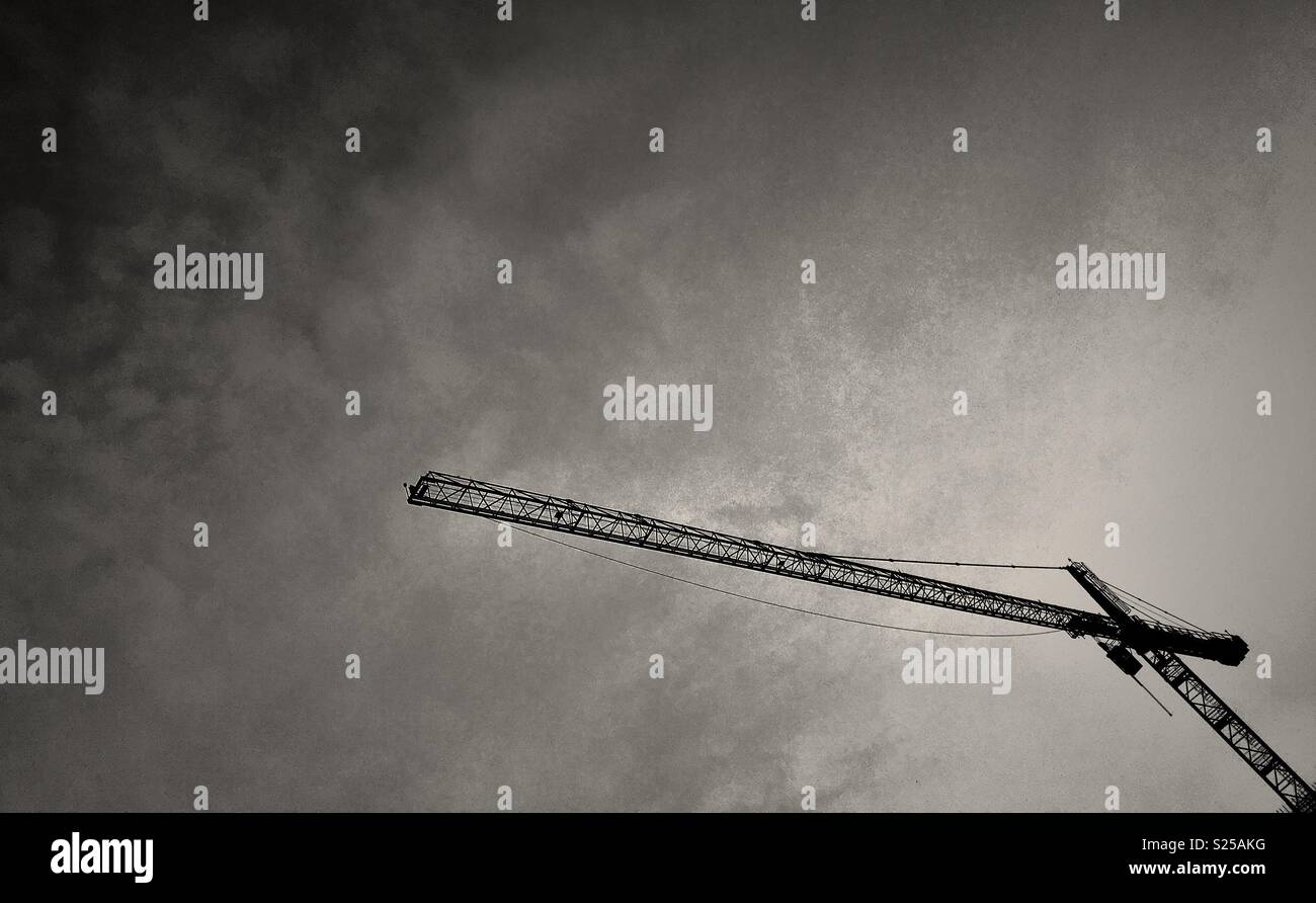 Crane high up hi-res stock photography and images - Alamy