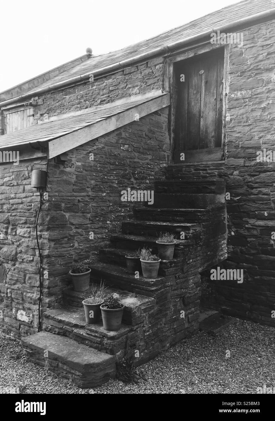 Farmhouse stairs - Smartphone Captured Stock Image