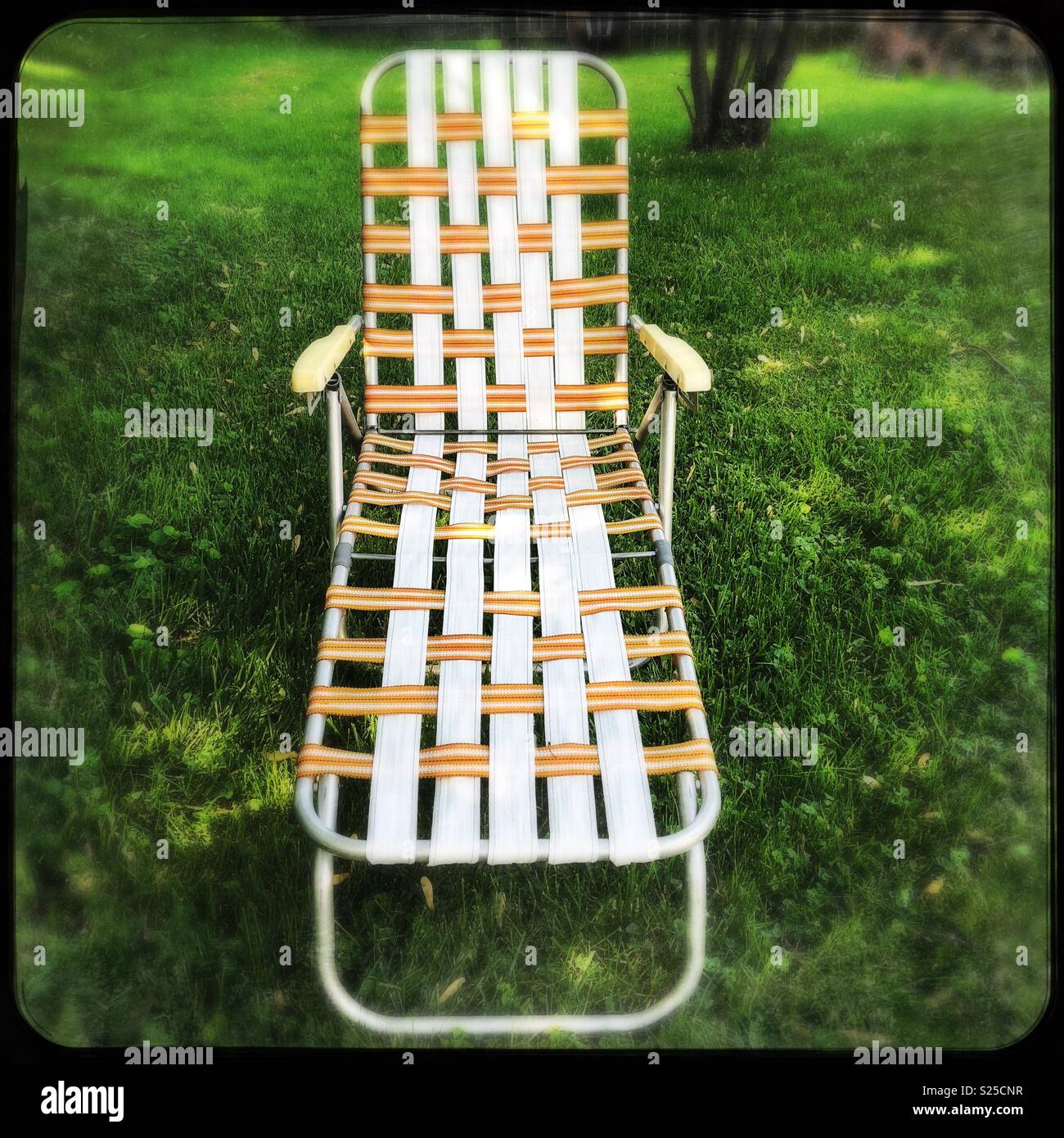 Vintage 1970s lounge chairs Stock Photo