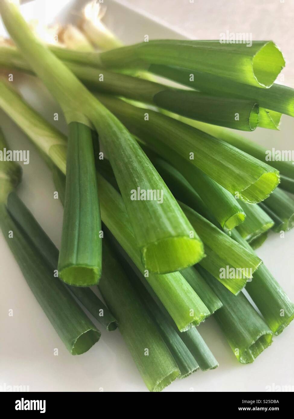 Green onions - Smartphone Captured Stock Image