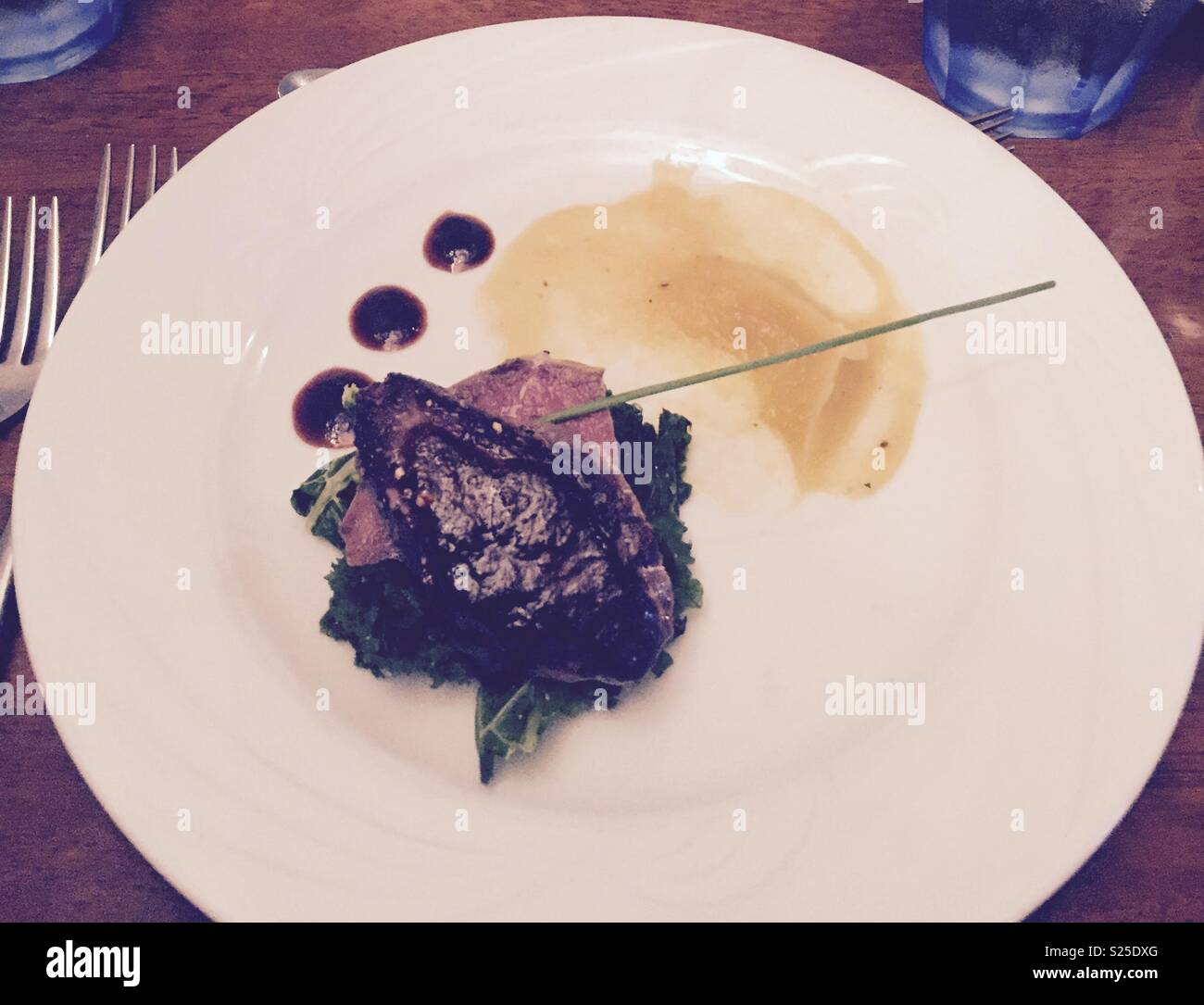 Plate of food - Smartphone Captured Stock Image