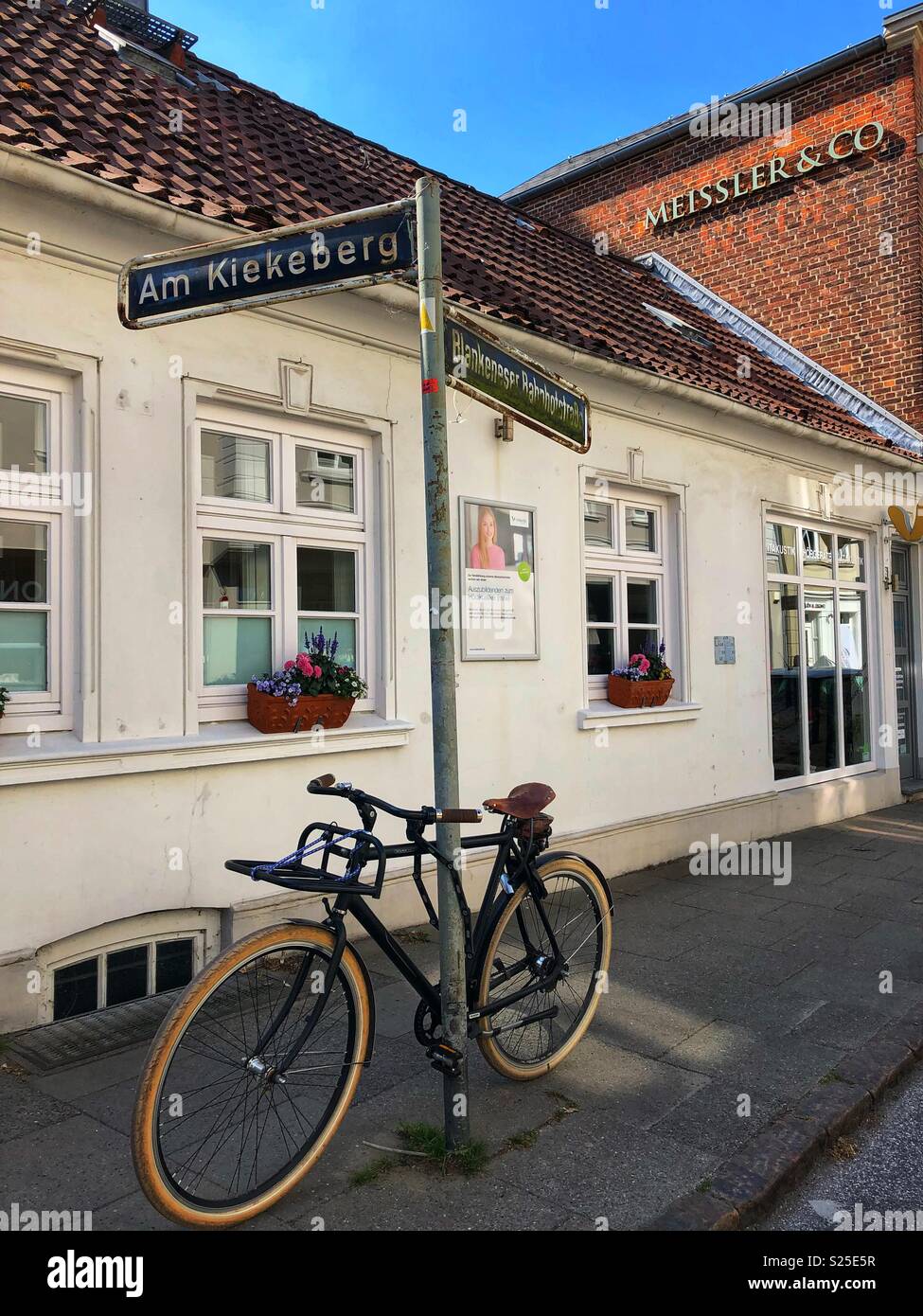 Blankenese, a lovely seaside community in Hamburg, Germany. - Smartphone Captured Stock Image