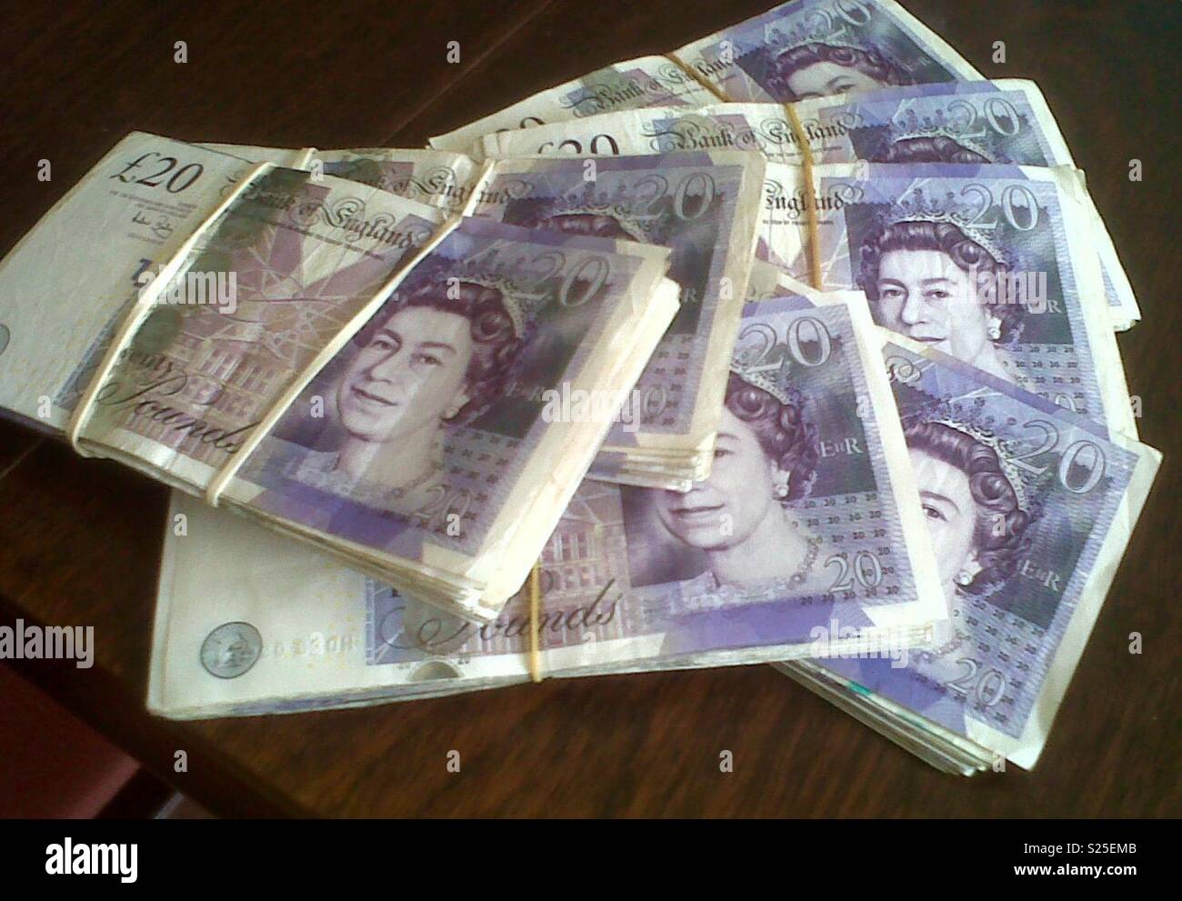Pile of cash - Smartphone Captured Stock Image