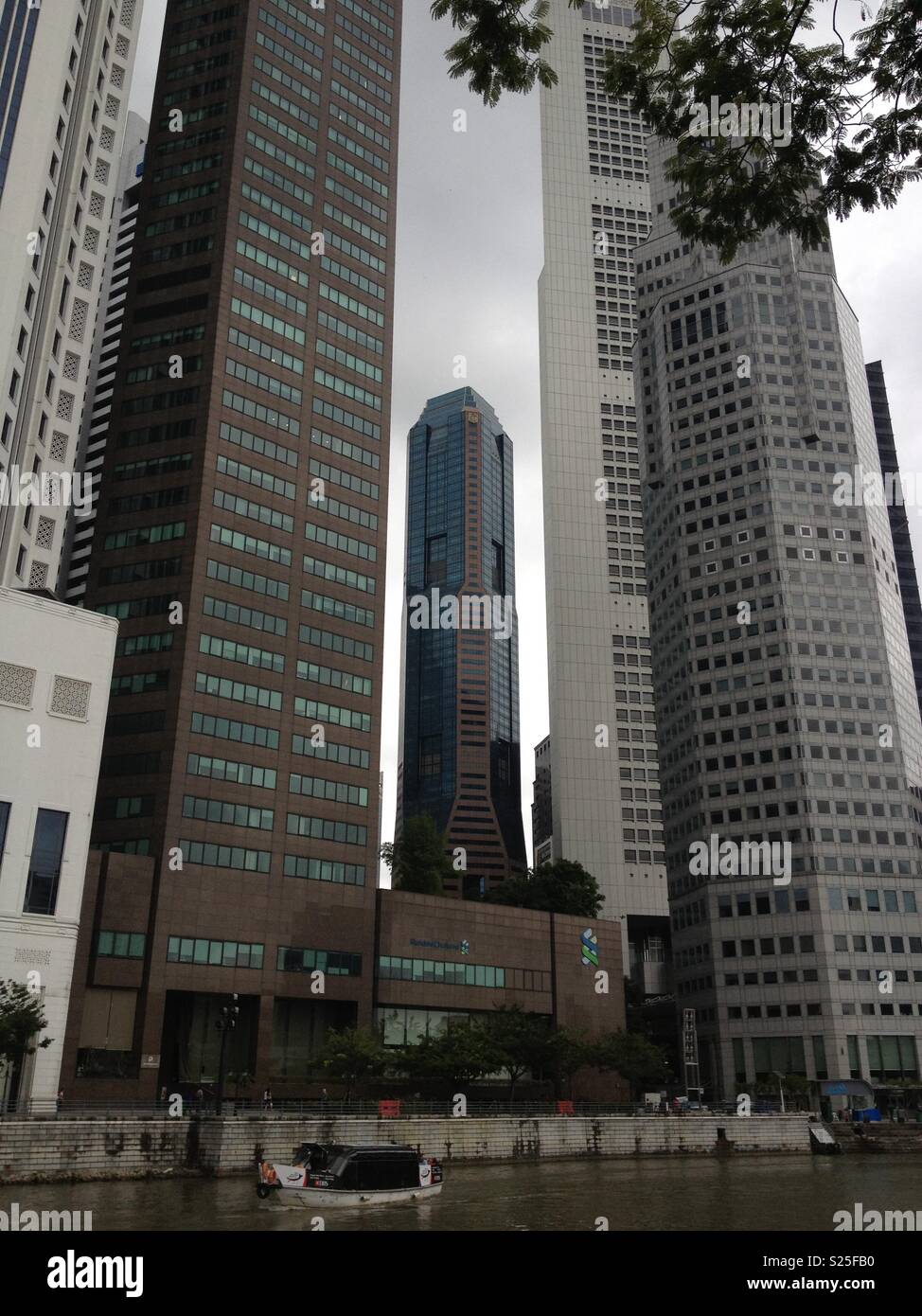 Waterfront tower blocks - Smartphone Captured Stock Image