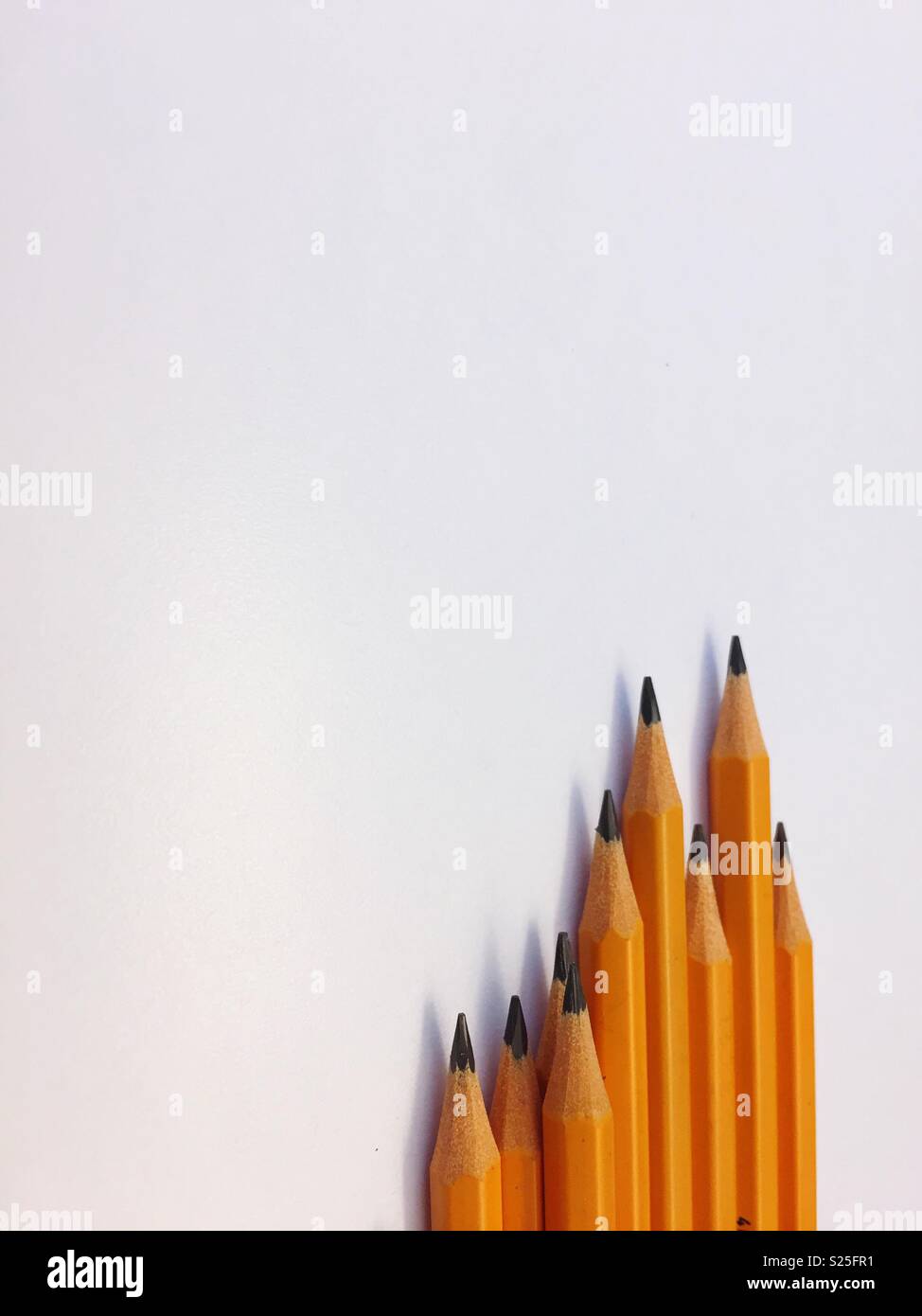 Yellow pencils - Smartphone Captured Stock Image