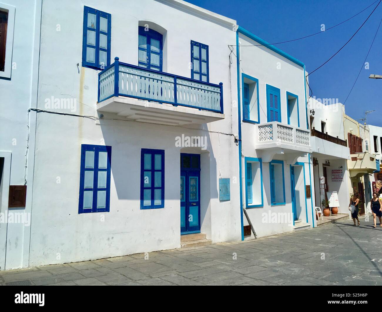 Greek building - Smartphone Captured Stock Image