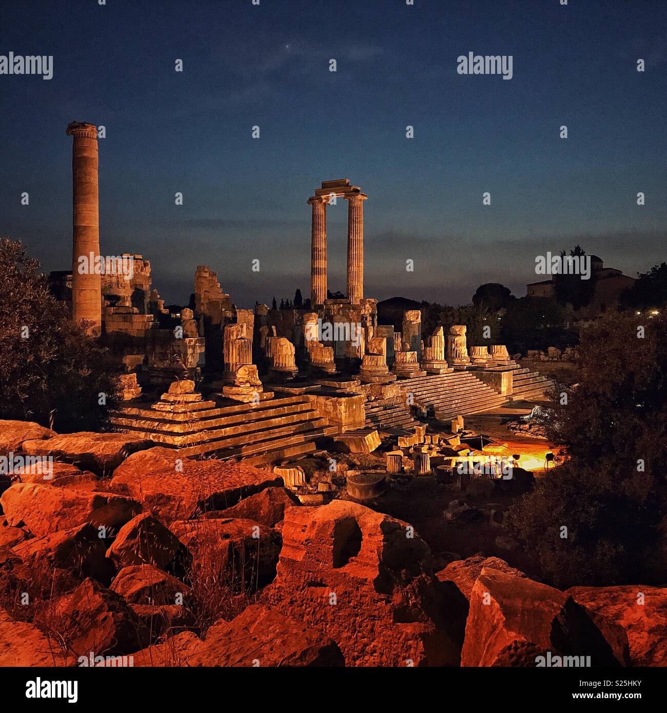 Didima at sunset, Temple of Apollo Didim Turkey Stock Photo Alamy