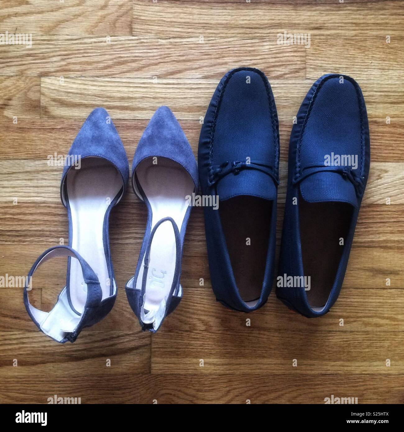 Two pairs of shoes hi-res stock photography and images - Alamy