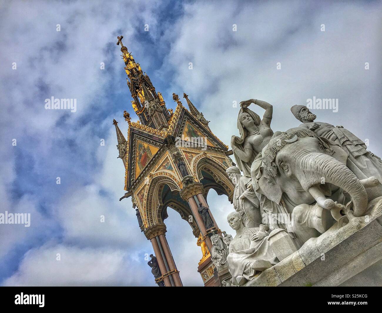 Prince Albert Memorial London Stock Photo