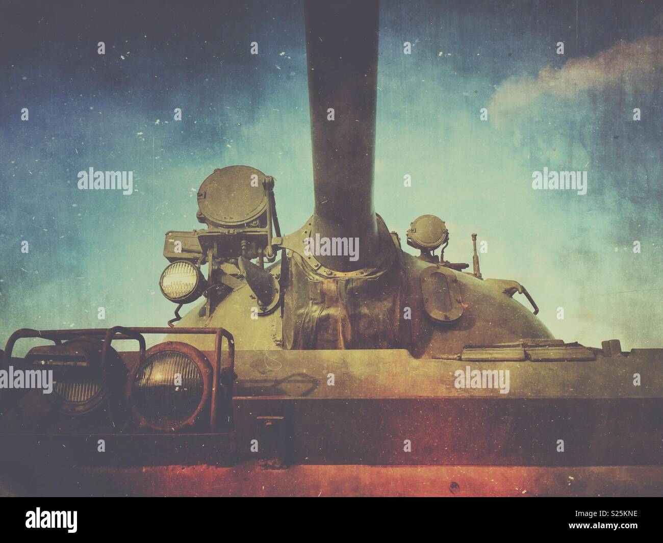 Front view of a tank - Smartphone Captured Stock Image