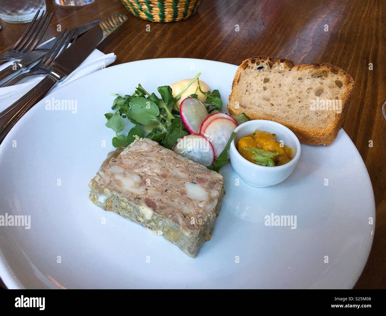 Chicken and pork terrine Stock Photo - Alamy