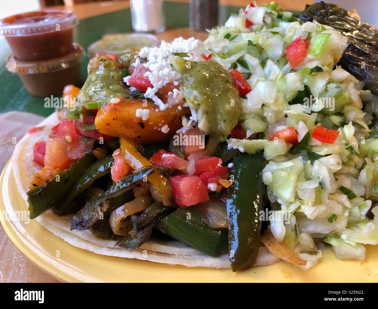 Veggie taco at Cactus Taqueria in the Rockridge neighborhood in Oakland,  California Stock Photo - Alamy