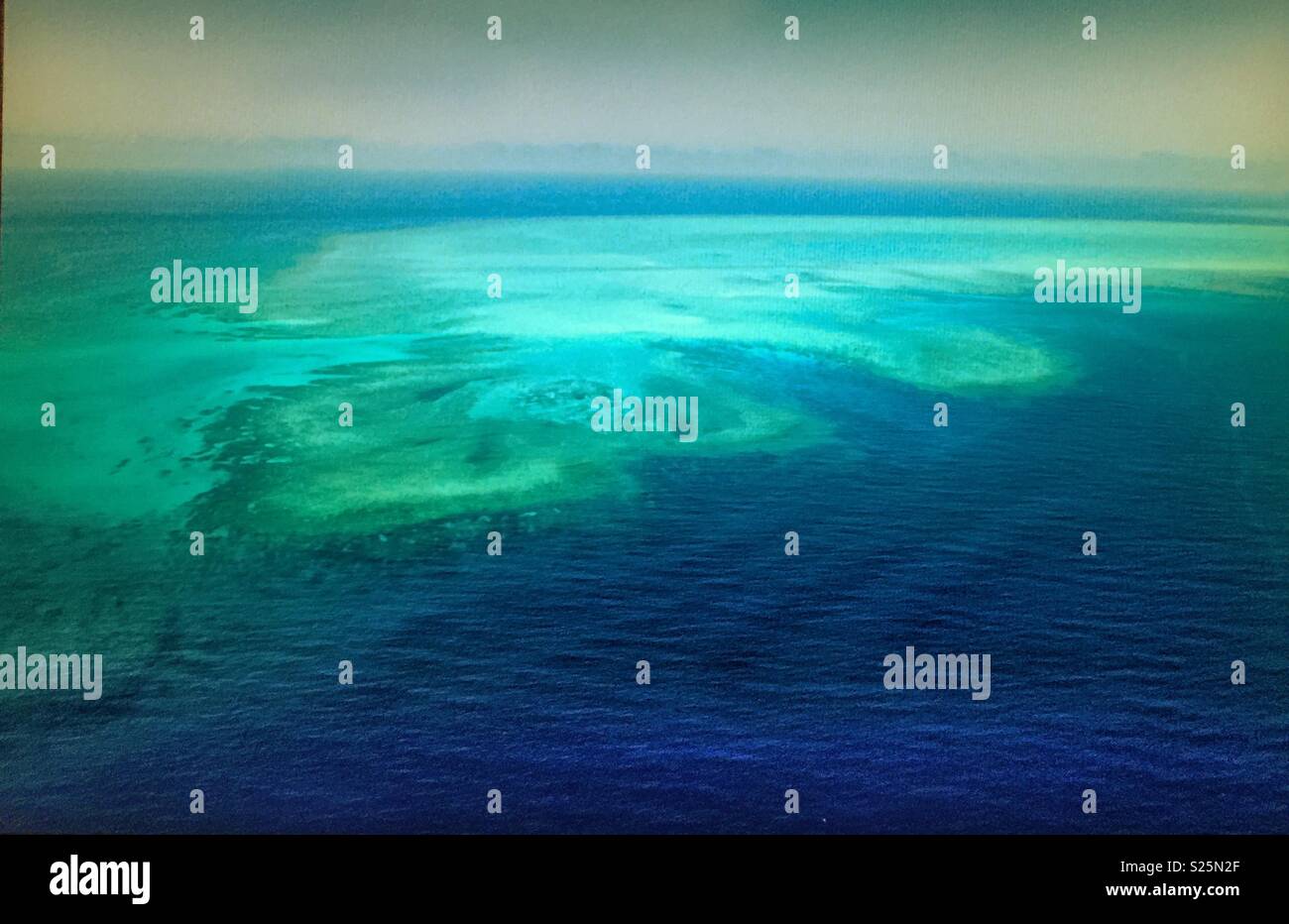 View of Gladstone , Queensland, Australia, from the air en route to the