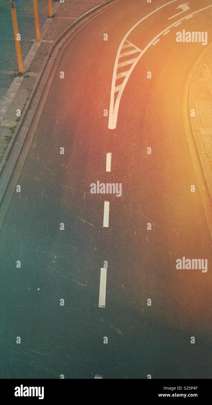 Curved - Smartphone Captured Stock Image