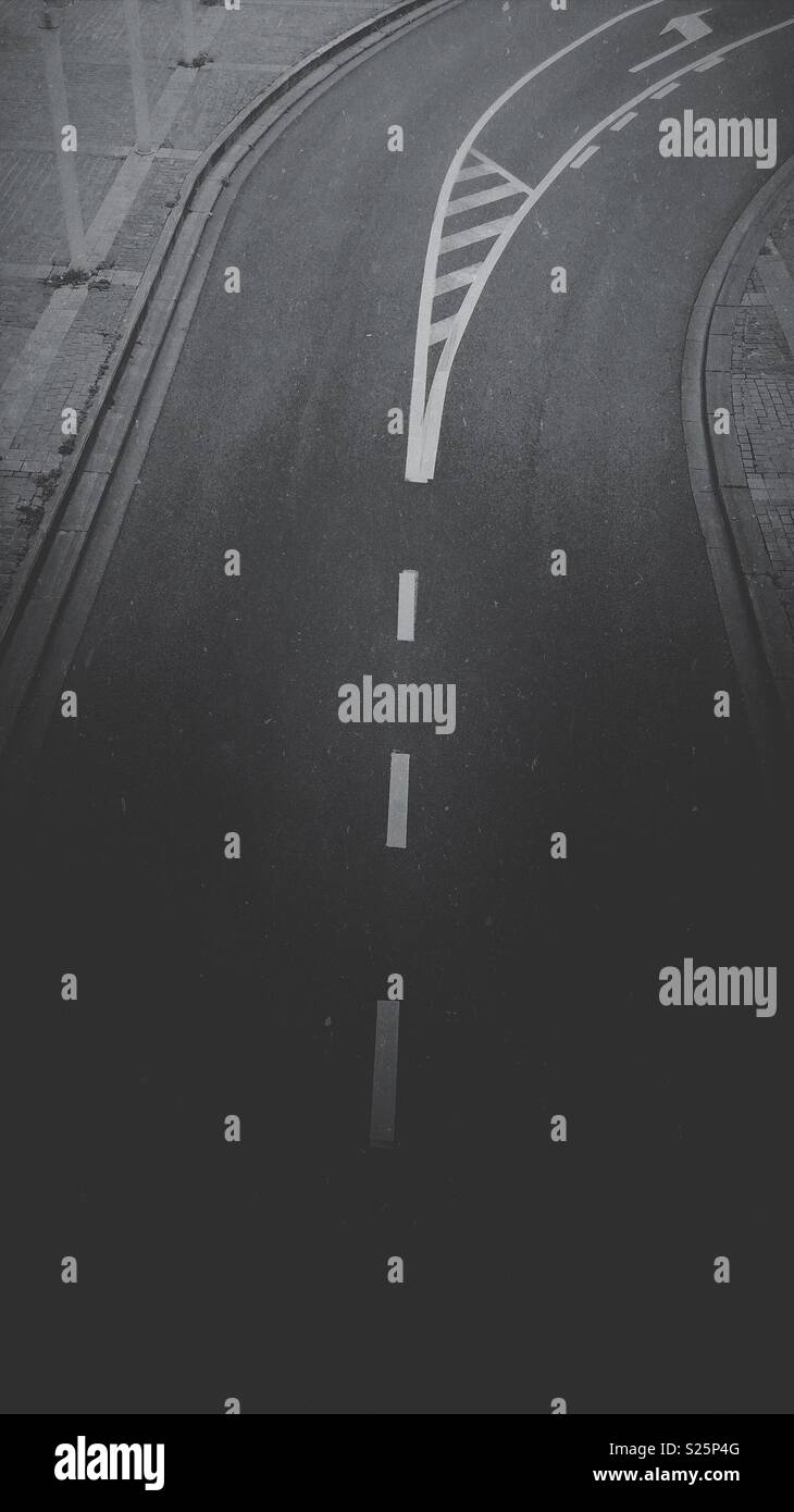 Curved - Smartphone Captured Stock Image