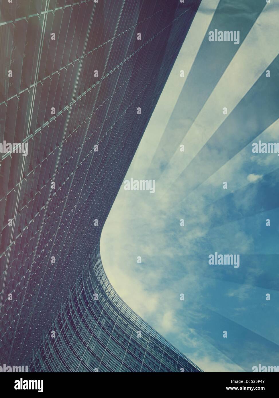 Berlaimont building, Brussels, Belgium, European Commission - Smartphone Captured Stock Image