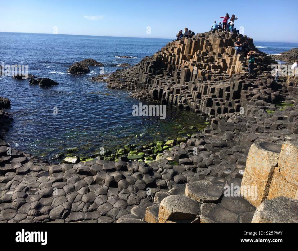 Giants causeway - Smartphone Captured Stock Image