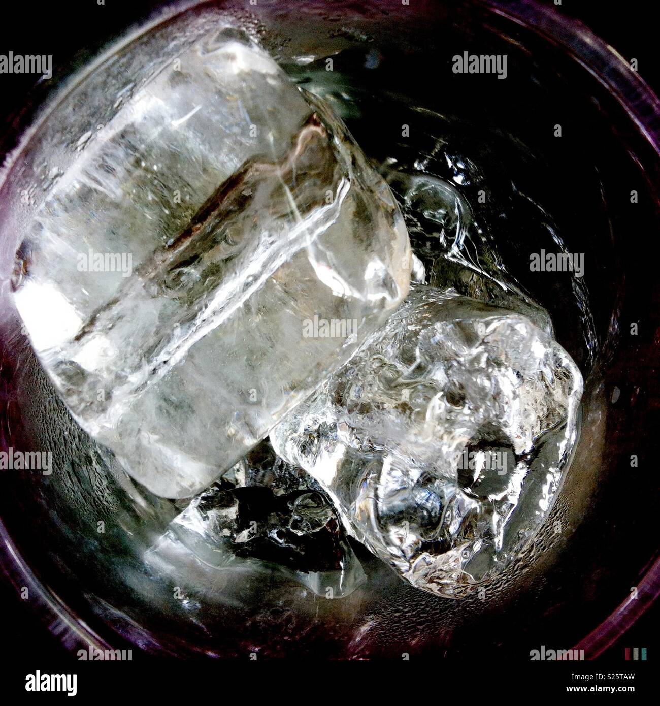Ice in the glass Stock Photo