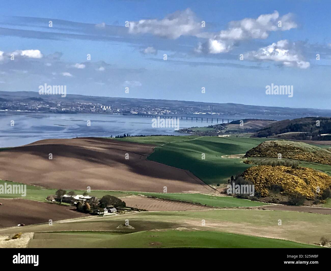 Cupar hills in Scotland. Stock Photo