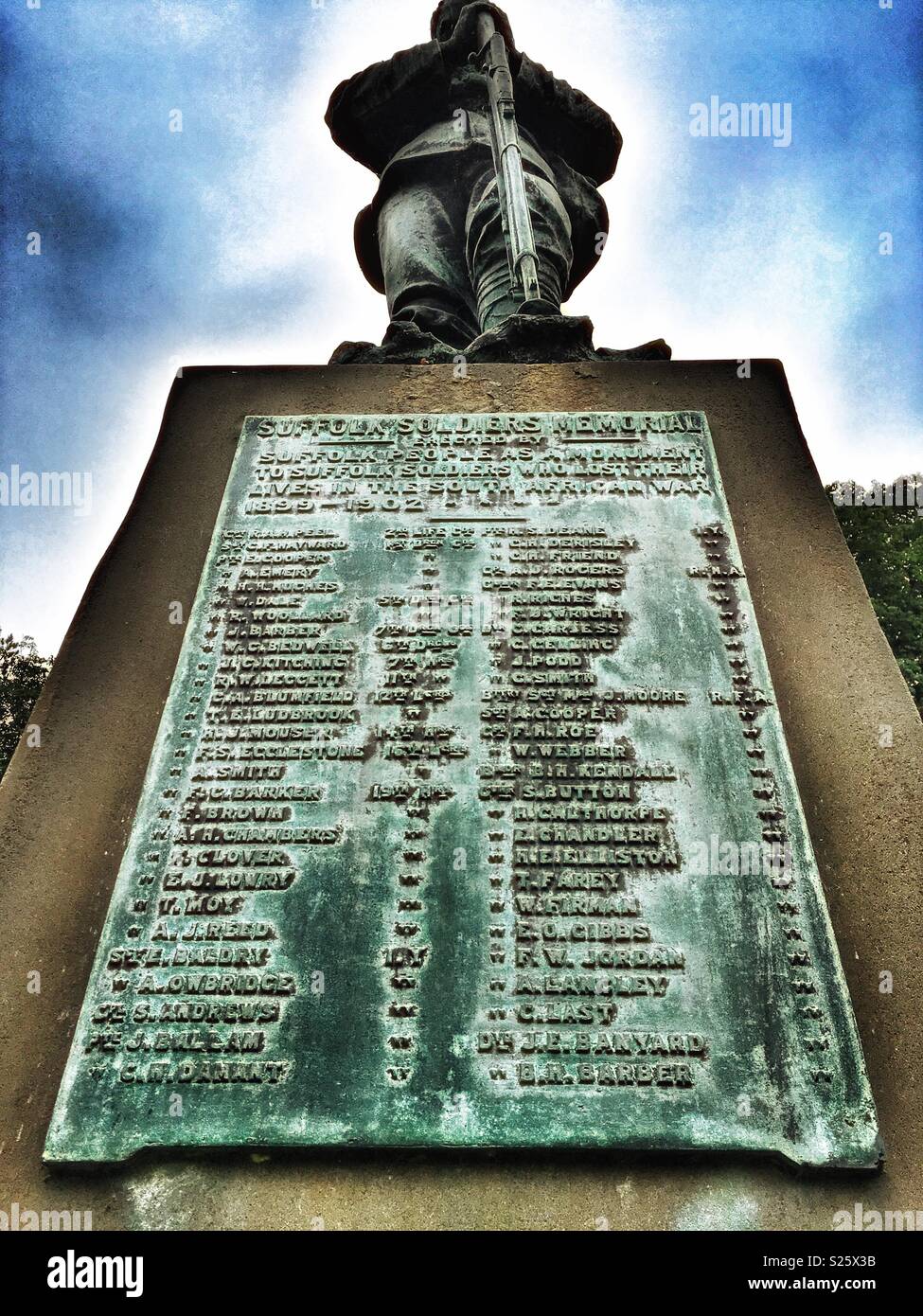 War memorial Ipswich Suffolk England - Smartphone Captured Stock Image
