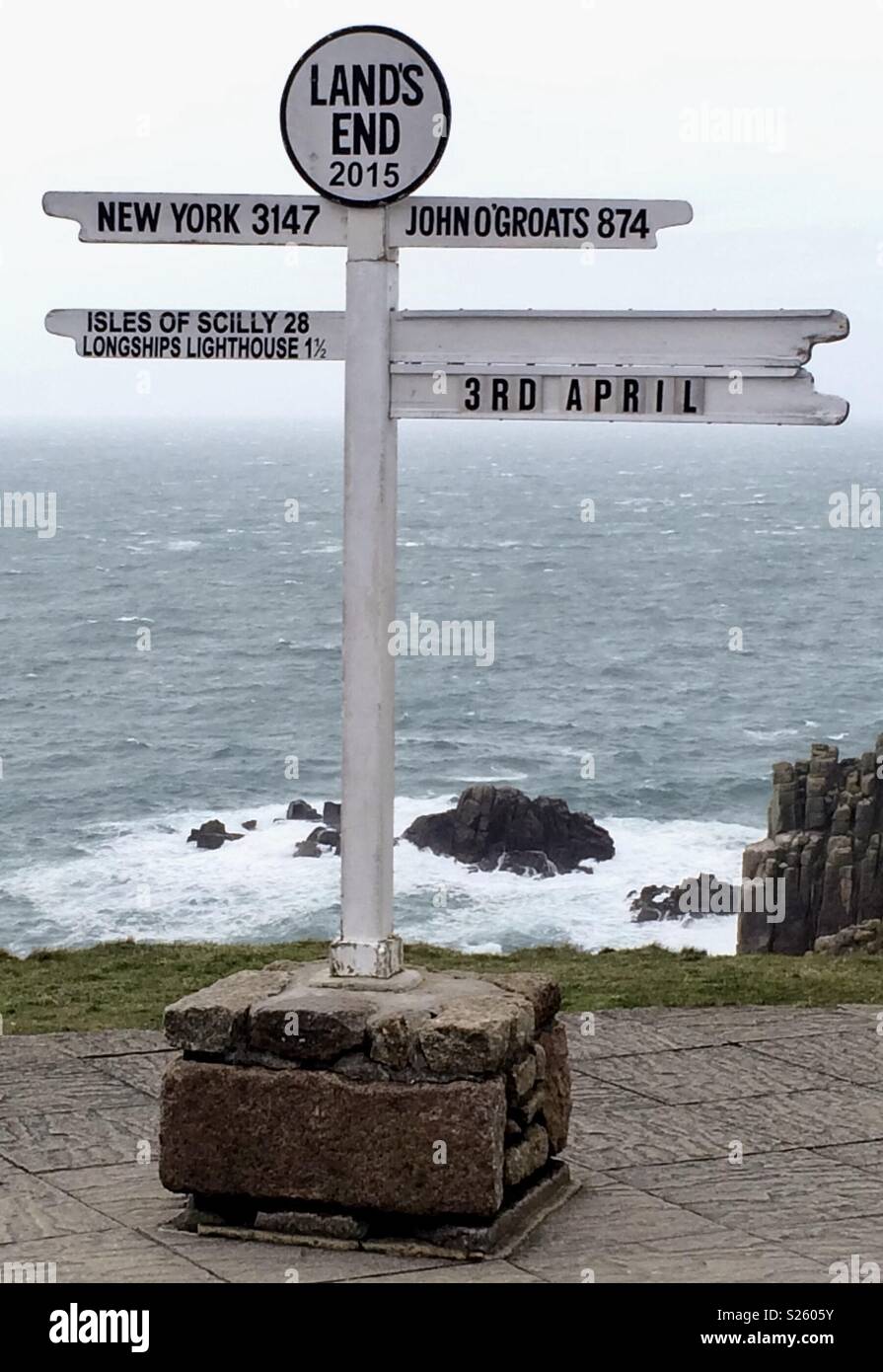 Land’s end sign - Smartphone Captured Stock Image