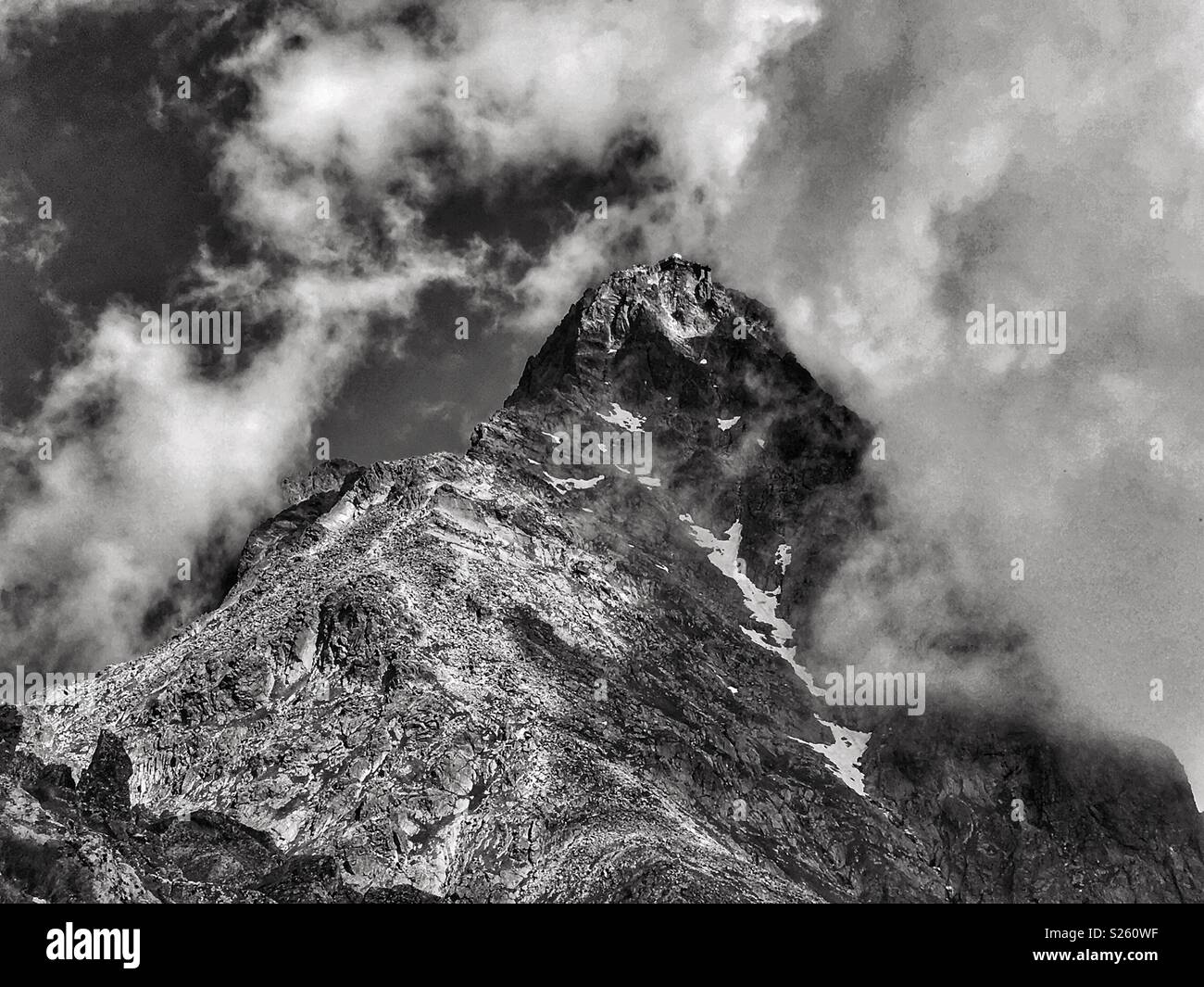 Lomnica Peak in the High Tatra mountains, Slovakia Stock Photo