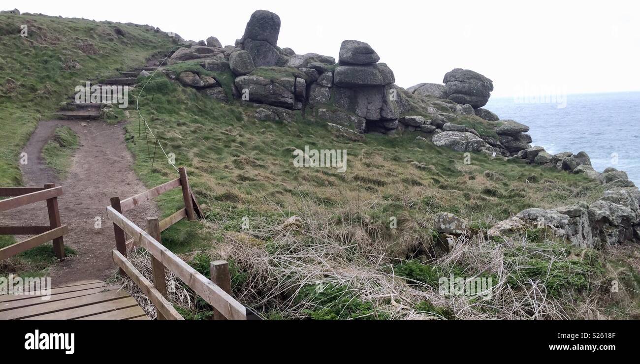 Lands end cornwall - Smartphone Captured Stock Image