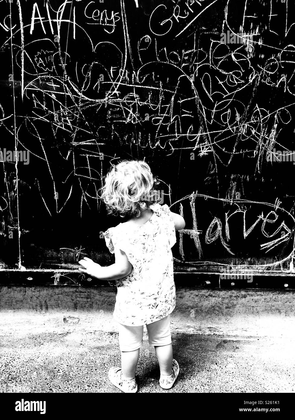Young graffiti artist Stock Photo